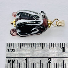 Load image into Gallery viewer, Lampwork Frog 14K Gold Filled Frog | 1&quot; Long | Purple | 1 Pendant |
