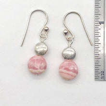 Load image into Gallery viewer, Gemmy Rhodocrosite Sterling Silver Drop Earrings | 1 1/4&quot; Long | Pink Silver |
