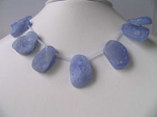 Load image into Gallery viewer, Druzy Blue Chalcedony Briolette Bead Strand 109392I - PremiumBead Primary Image 1

