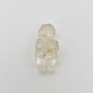 FERTILE! Carved Quartz Goddess of Willendorf Figurine | 20x10x9mm | Clear - PremiumBead Alternate Image 8