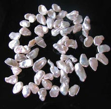 Load image into Gallery viewer, Rose Petal From 11x8x4mm to 22x8x3mm Creamy White Keishi FW Pearl Strand 109945D - PremiumBead Alternate Image 2
