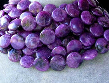 Load image into Gallery viewer, 1 Vivid Purple Lepidolite 16x5mm Disc Coin Bead 006686 - PremiumBead Alternate Image 2
