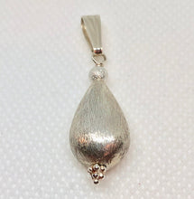 Load image into Gallery viewer, Sexy! Brushed Sterling Silver Teardrop Pendant 507233 - PremiumBead Alternate Image 3
