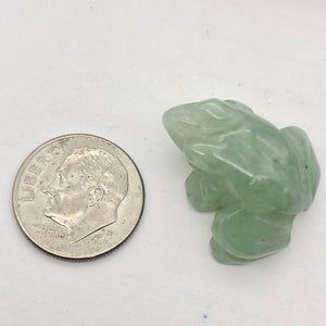 Adorable Aventurine Frog Figurine Worry-stone | 22x17x10mm | Green - PremiumBead Alternate Image 3