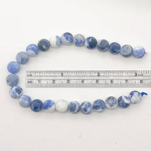 Load image into Gallery viewer, Sodalite Matte Finish Round Stone | 9mm | Blue White | 47 Bead(s)
