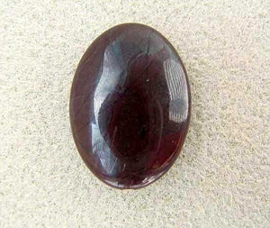Wild! Red Tigeriron Flat Bead Strand | 29x17x7.5mm | Maroon | Oval | 17 beads | - PremiumBead Alternate Image 2