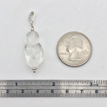 Load image into Gallery viewer, Hand Carved Quartz Female Laughing Buddha Pendant with Silver Findings | 1 3/4&quot; - PremiumBead Alternate Image 5
