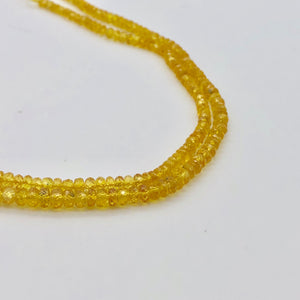 50cts Natural Canary Yellow Sapphire Faceted Beads 105734 - PremiumBead Primary Image 1