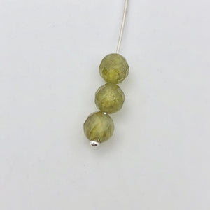 3 Green Grossular Garnet Faceted Round Beads, Green, 5.5mm, 3 beads, 5753 - PremiumBead Alternate Image 4