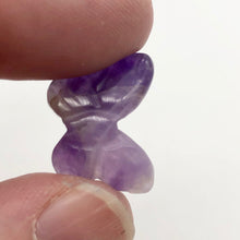 Load image into Gallery viewer, Fluttering Deep Amethyst Butterfly Figurine/Worry Stone | 21x18x7mm | Purple - PremiumBead Primary Image 1
