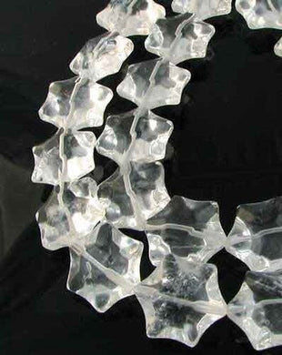 3 Hand Carved Quartz 6-Point Star Beads 9245Qz - PremiumBead Primary Image 1