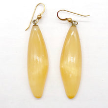 Load image into Gallery viewer, Moonstone 14K Gold Filled Dangle Earrings | 2 1/2&quot; Long | Peach | 1 Pair |
