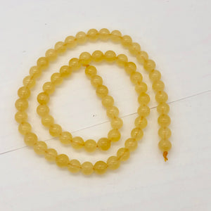 Calcite Round Bead Strand | 6mm | Yellow | 65 Bead(s) |