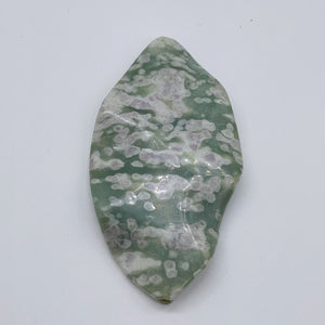 Peace ~ Harmony Stone Carved Pendant 67x33x8mm Bead Strand 108714