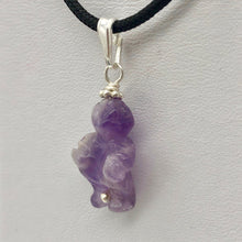 Load image into Gallery viewer, Hand Carved Amethyst Goddess of Willendorf and Sterling Silver Pendant 509287AMS - PremiumBead Primary Image 1
