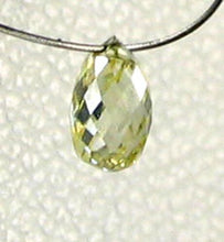 Load image into Gallery viewer, Natural Canary Diamond 4.25x2.75mm Briolette Bead .26cts 6110 - PremiumBead Alternate Image 2
