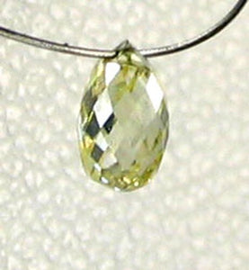 Natural Canary Diamond 4.25x2.75mm Briolette Bead .26cts 6110 - PremiumBead Alternate Image 2