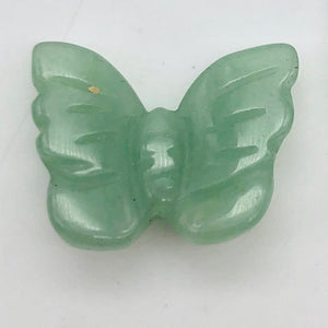 Fluttering 2 Aventurine Butterfly Beads | 21x18x5mm | Green - PremiumBead Alternate Image 2