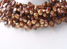 Load image into Gallery viewer, Rich Creamy Carmel Pearl Blister Bead Strand 108329 - PremiumBead Alternate Image 2
