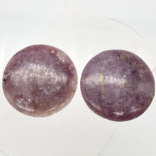 Load image into Gallery viewer, Rare 1 Vivid Purple Lepidolite Coin Focal Bead for Jewelry Making | 46x6mm | - PremiumBead Alternate Image 7
