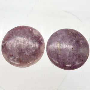 Rare 1 Vivid Purple Lepidolite Coin Focal Bead for Jewelry Making | 46x6mm | - PremiumBead Alternate Image 7