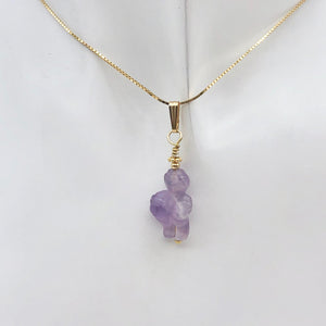 Hand Carved Amethyst Goddess of Willendorf Pendant 509287AMG - PremiumBead Alternate Image 6