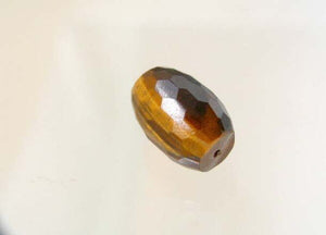 Glam Gold & Black Faceted Tigereye | 18x13mm | Bronze/Black |Barrel | 2 beads | - PremiumBead Primary Image 1