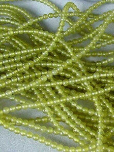9 Gemmy Chartreuse Serpentine 4mm Round Beads 004995P - PremiumBead Alternate Image 2