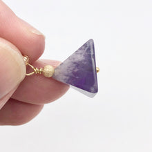 Load image into Gallery viewer, Contemplation Amethyst Pyramid and 14k Gold Filled Pendant | 1 3/8&quot; Long - PremiumBead Alternate Image 9
