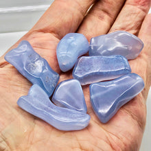 Load image into Gallery viewer, Blue Chalcedony Pendant Beads | 315 Carats | 34x19x9-26x19x8mm | 7 Beads - PremiumBead Alternate Image 5
