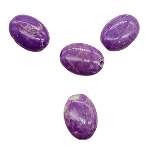 Phosphosiderite Parcel Oval | 4 Beads | 14x10 mm | Lavender |
