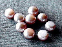 Load image into Gallery viewer, 9 Beads of Peachy Pink 8mm Button FW Pearls 4476 - PremiumBead Alternate Image 3
