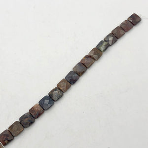 Faceted Pietersite Bead 8" Strand! |12x12x5mm | red-brown | Square | 16 beads | - PremiumBead Primary Image 1