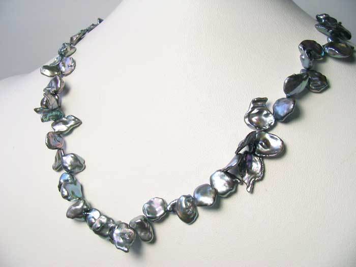 Design Platinum Rosepetal Keishi FW Pearl Strand 109050C - PremiumBead Primary Image 1