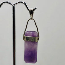 Load image into Gallery viewer, Amethyst and Garnet Sterling Silver Drop Pendant | 2&quot; Long | Purple/Red |

