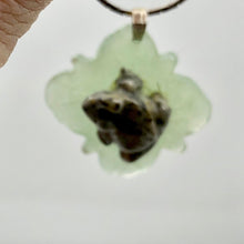 Load image into Gallery viewer, Ribbit 1 Lapis Frog On Aventurine Lily Pad Sterling Pendant | 28x28.5x11mm |
