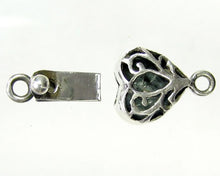 Load image into Gallery viewer, Romance 1 Sterling Silver Flowering Heart Clasp 7909 - PremiumBead Alternate Image 2
