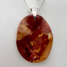 Load image into Gallery viewer, Mustard Mookaite 50mm Oval Sterling Silver Pendant - PremiumBead Primary Image 1
