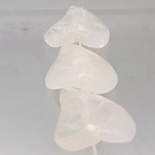Load image into Gallery viewer, Gentle 3 Hand Carved Pale Rose Quartz 19x17x6mm Leaf Beads 9319RQ - PremiumBead Alternate Image 6
