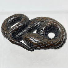 Load image into Gallery viewer, Carved Serpent / Snake Dark Teak Ojime/Netsuke Bead - PremiumBead Alternate Image 5
