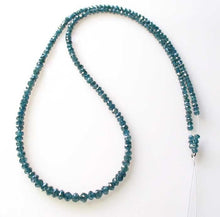 Load image into Gallery viewer, 21.48cts Blue Diamond Faceted Roundel Bead Strand 10597 - PremiumBead Alternate Image 2
