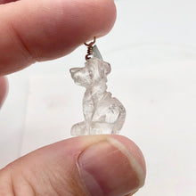 Load image into Gallery viewer, Semi Precious Stone Jewelry Faithful Dog Pendant Necklace of Quartz/Silver - PremiumBead Alternate Image 4

