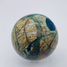 Load image into Gallery viewer, Azurite Malachite Chrysoprase Scry Crystal Sphere | 60mm | Green/Blue/Brown | 1
