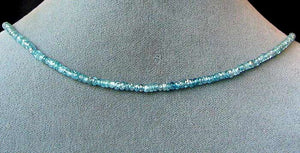 80cts Natural Blue Zircon Faceted Bead Strand 106047 - PremiumBead Alternate Image 2