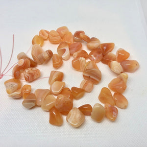Tangerine Botswana Nugget Briolette Beads 005098 - PremiumBead Alternate Image 4
