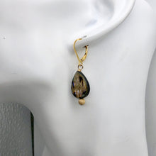 Load image into Gallery viewer, Abalone 14K Gold Filled Drop Earrings | 1 1/2&quot; Long | Pink Blue |
