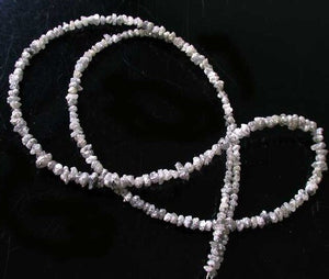 22cts Natural Platinum Druzy Diamond Bead Strand 10595 - PremiumBead Alternate Image 3