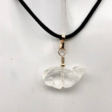 Load image into Gallery viewer, Clear Quartz Whale and 14K Gold Filled Pendant | 1&quot; Long | Clear| Whale| 1each | - PremiumBead Alternate Image 2
