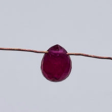 Load image into Gallery viewer, 1 Stunning Natural Red Ruby Faceted Briolette Bead 9667Ad
