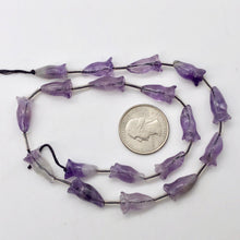 Load image into Gallery viewer, 2 Lovely Carved Amethyst Trumpet Flower Beads | 2 Beads | 16x9mm | 10825 - PremiumBead Alternate Image 8
